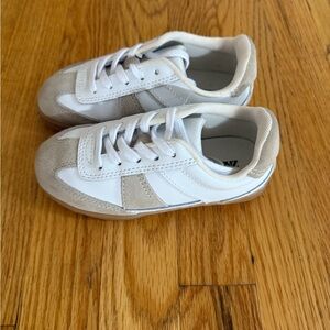 Zara White and Tan Kids Sneakers